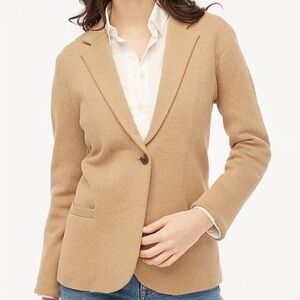 J Crew Factory Schoolboy sweater-blazer / X-SMALL / HTHR ACORN